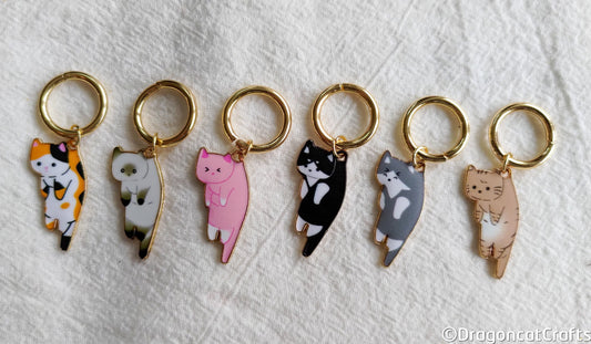 Scruffed Kitten Stitch Markers - Set of 3