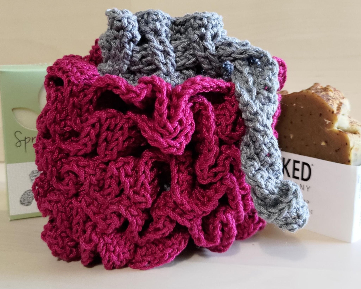 M: Pattern | Soap Saver Scrubby Poof