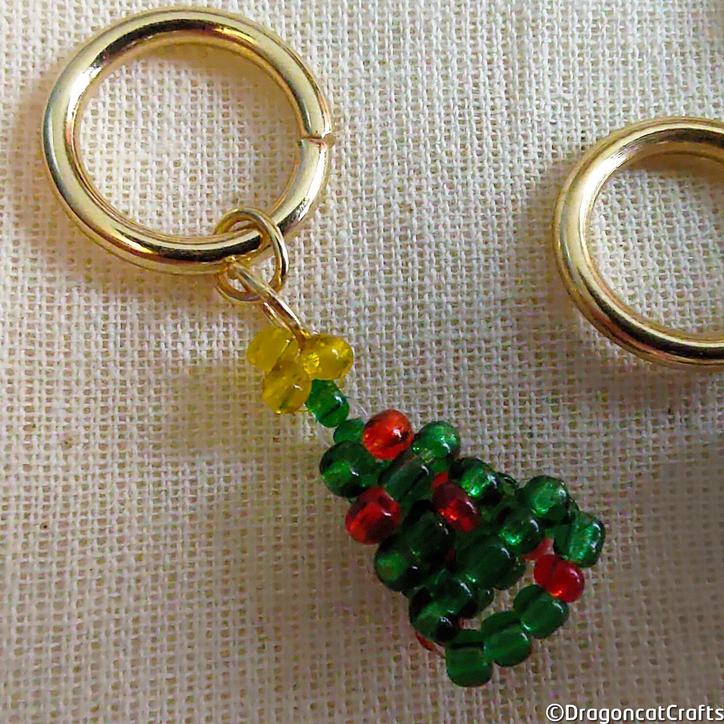 Beaded Holiday Stitch Markers - Set of 3