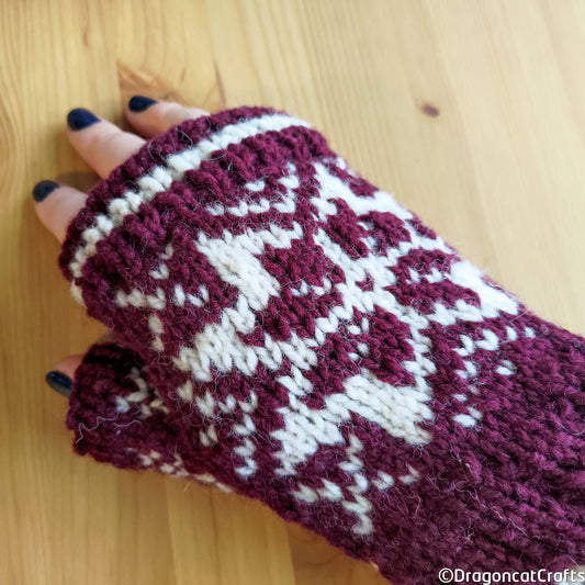 Fair Isle Mittens - Full & Fingerless